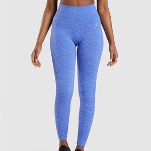 Gymshark blue seamless leggings